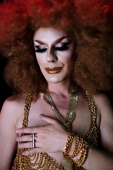 Drag performer portrait by By Ender Photography