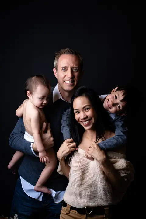 Studio family portrait by By Ender Photography