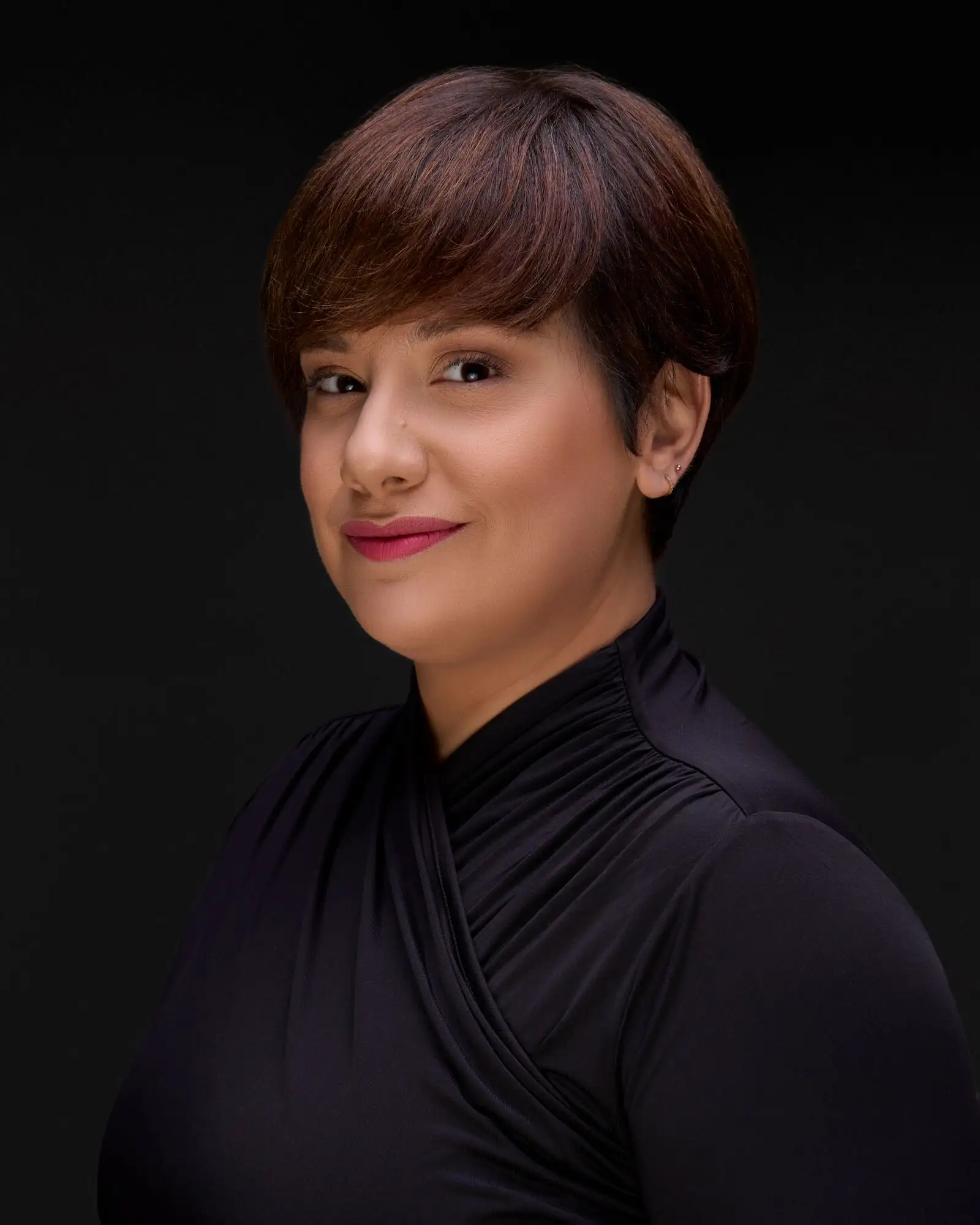 Studio headshot session at By Ender Photography